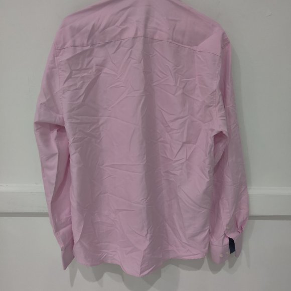 NWT Society of Threads Men's Slim Fit Button Down Pink Size 15.5 33/34 $50 A396 - Picture 2 of 2